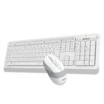 A4 Tech FG1010 2.4G Q Türkçe FN-Multimedya Klavye+Optik 2000DPI Mouse Beyaz Kablosuz Set - Görsel 2
