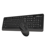 A4 Tech FG1010 2.4G Q Türkçe FN-Multimedya Klavye+Optik 2000DPI Mouse Siyah Kablosuz Set - Görsel 2