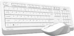 A4 Tech FG1010 2.4G Q Türkçe FN-Multimedya Klavye+Optik 2000DPI Mouse Beyaz Kablosuz Set - Görsel 3