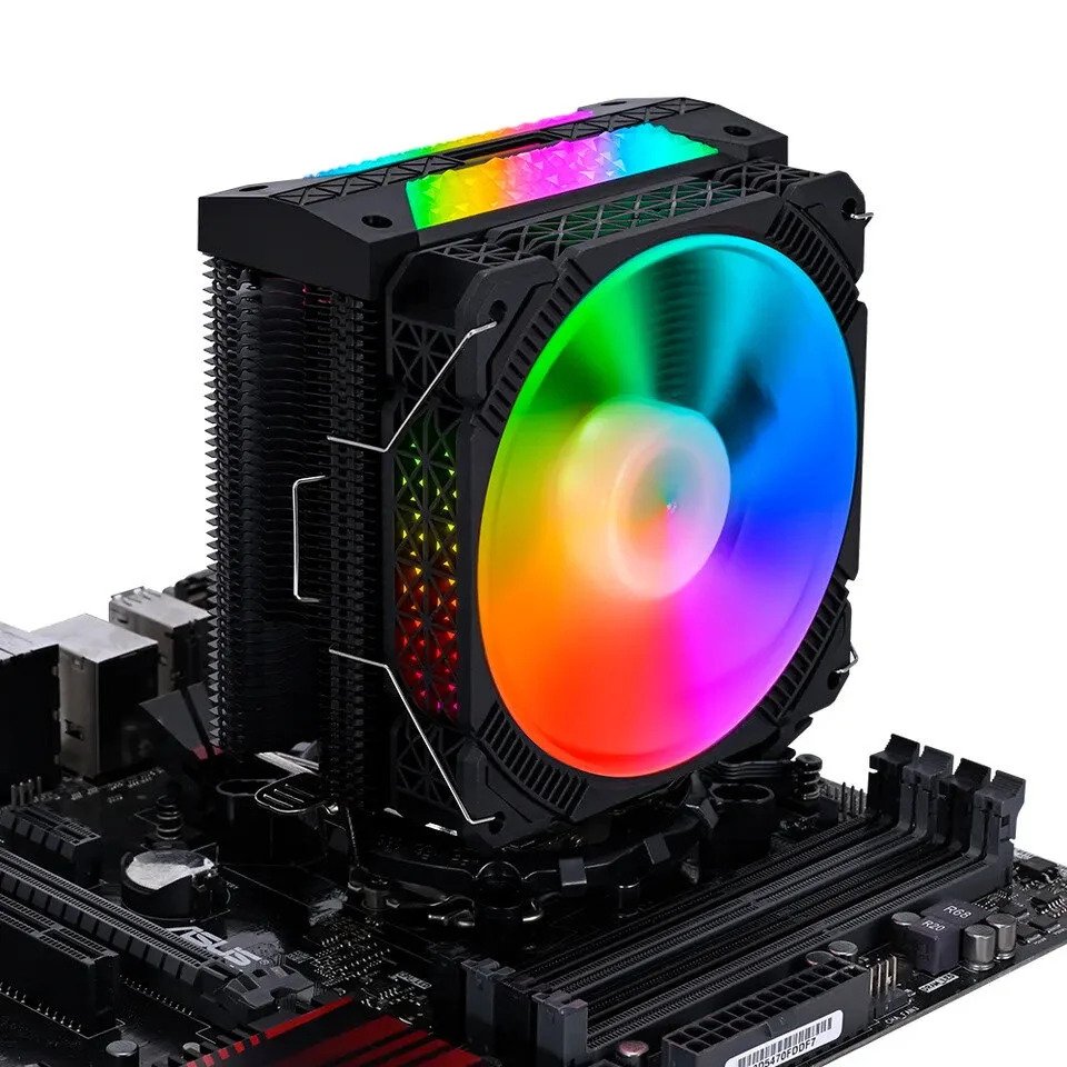 Cold-Power-Coldpower-Amd-Uyumlu_2.jpg COLD POWER L4X1 Işlemci Soğutucu 4 Bakır Boru ( INTEL+AMD ) 12cm Rgb Fan - Görsel 1