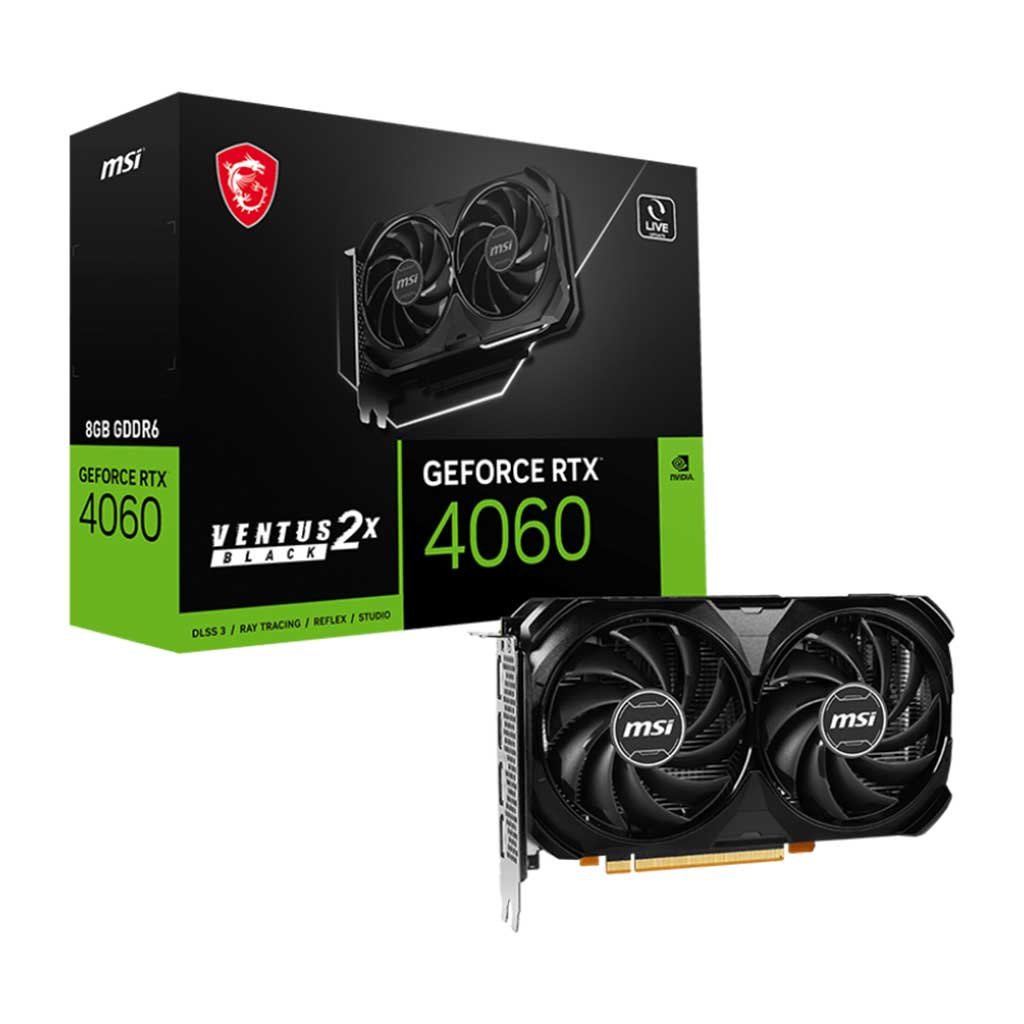 msi-geforce-rtx-4060-ventus-2x-oc-8gb.jpg MSI GeForce RTX 4060 VENTUS 2X OC 8GB GDDR6 128Bit DX12 - Görsel 1