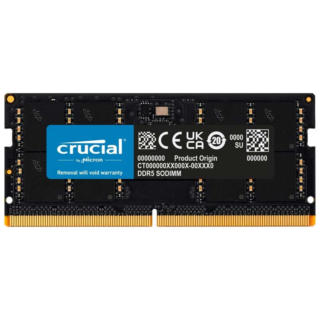 crucial-ntb-32gb-4800mhz-ddr5-notebook.jpg Crucial 16GB DDR5 5200Mhz Notebook Ram 1.1V CL42 - Görsel 1