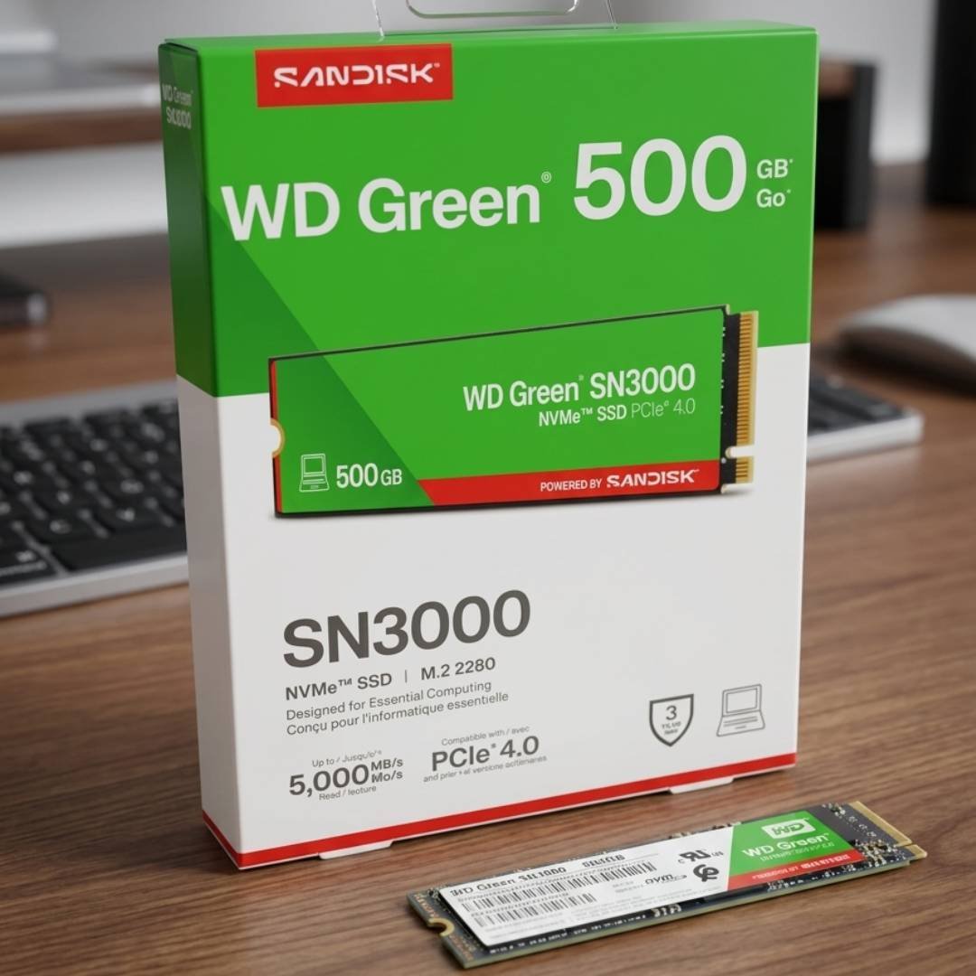 WD Green SN3000 500GB M.2 NVMe SSD WD Green SN3000 500GB M.2 NVMe SSD